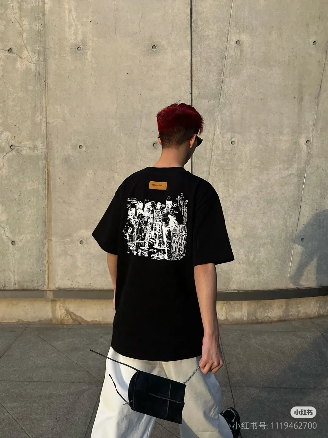 Louis Vuitton/Louis Vuitton employee limited foam printed short-sleeves